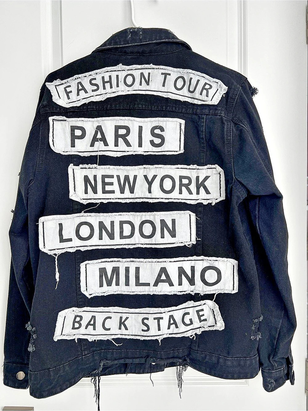 Fashion Nova Fashion Tour Jacket Denim Jacket in Black